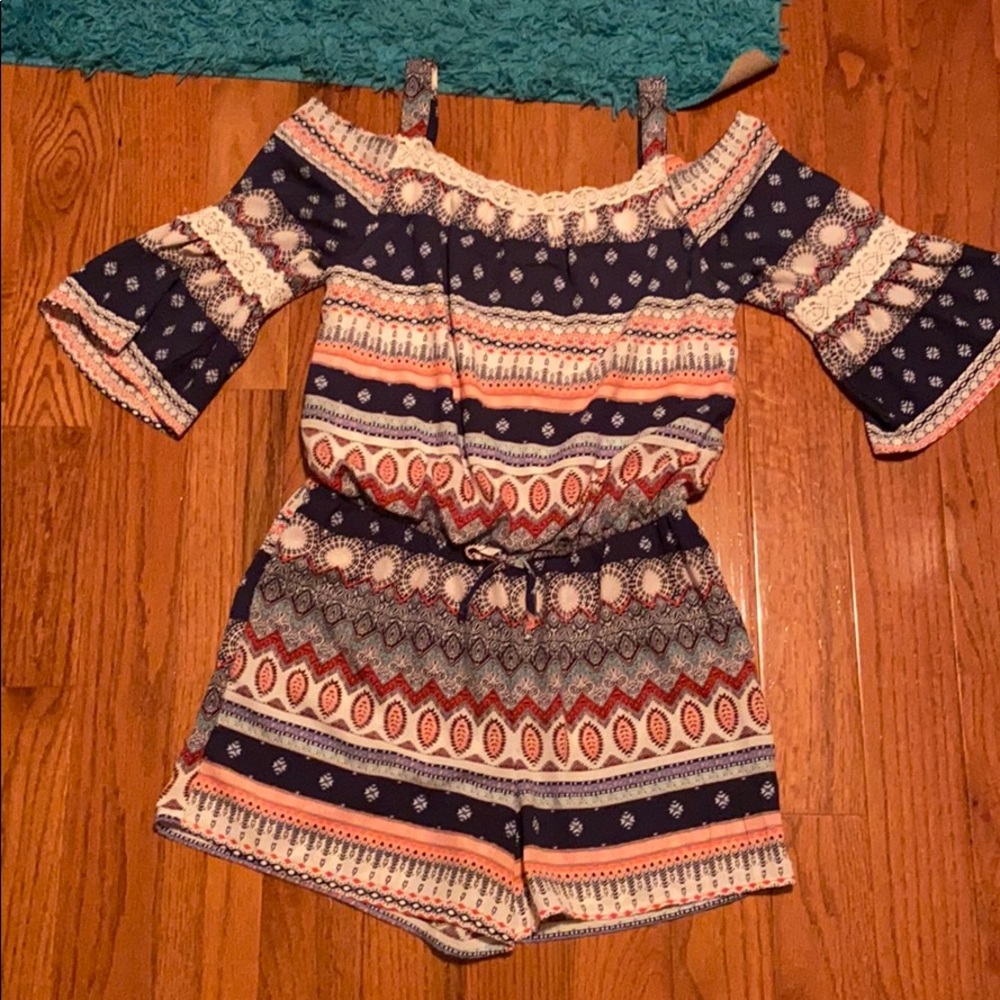 multi colored romper from kohl’s